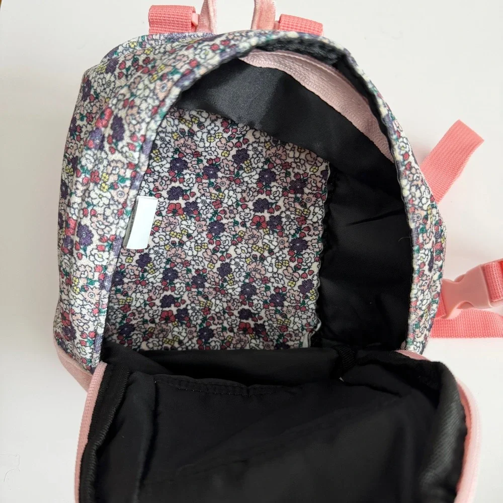 Petco Bond & Co Floral Pet Backpack Harness Pink Velvet LG/XL‎